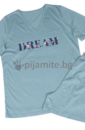 Дамска пижама, къс ръкав, къси панталони Dream 153
